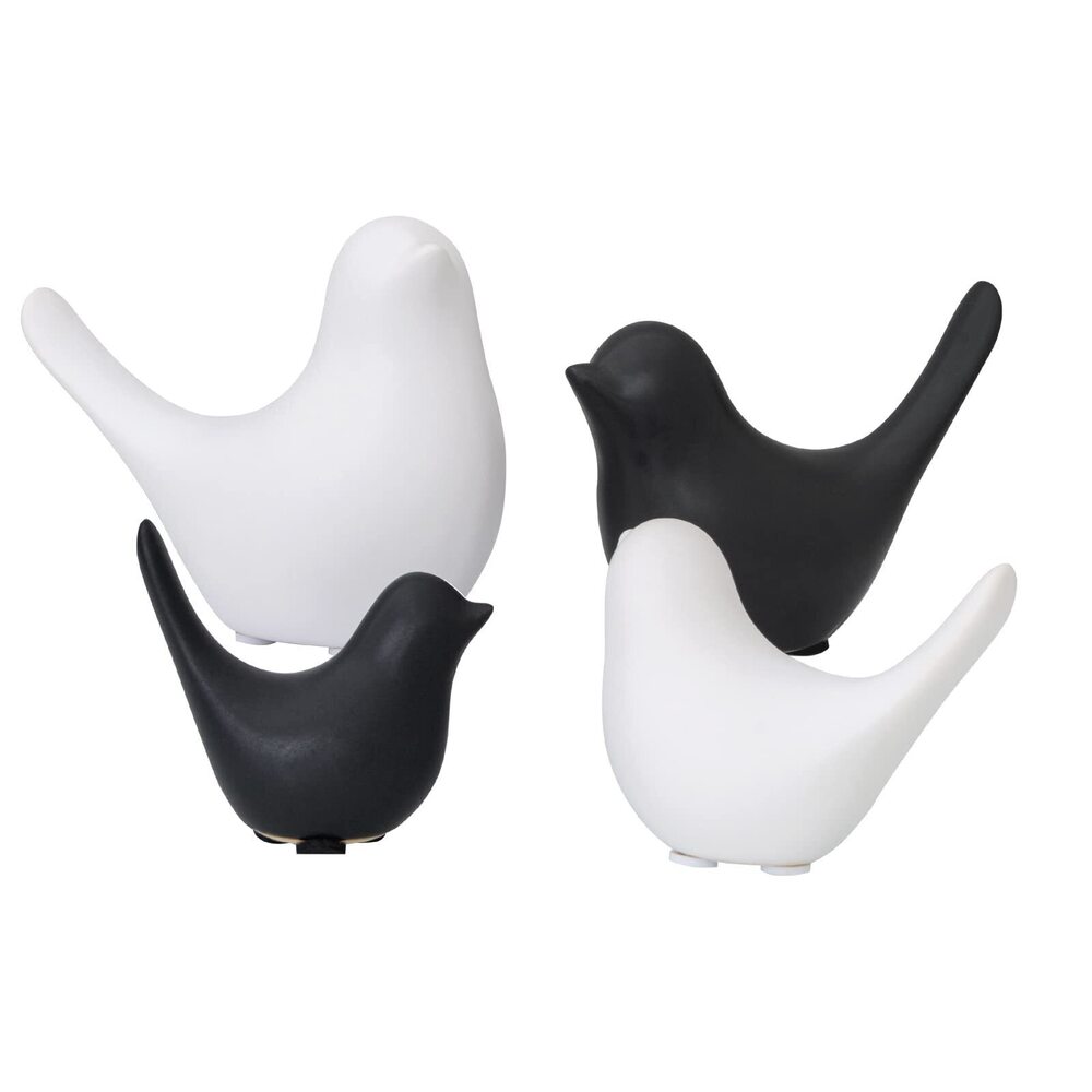 3425 Notakia Small Birds Statues Black Modern Farmhouse Decor Deals